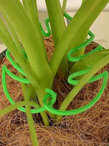 Monstera Shape Plant Stand, Plant Gardening Tools, Plant Stem Support Holder, Keep Plants Growing Vertically, Suitable For Indoor Potted Plants And Outdoor Gardens, Multifunctional Green Plant Support