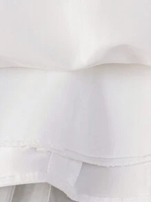 Vestido de bautizo blanco con bordados para niñas de 0 a 2 años, vestido de dama de honor para boda - Blanco - Ver 7