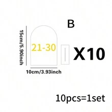 10pcs/Set PMMA Party Direction Sign, Modern Party Direction Sign For Party,Christmas - Clear - View 7