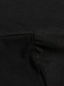 Young Girl's Creative Letter & Rabbit Ear Carton Egg Print Casual Round Neck Short Sleeve T-Shirt, Easter - Black - View 8