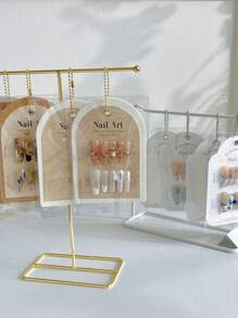 Luksusowy aksamitny stojak na lakier do paznokci, ochronny pokrowiec przeciwpyłowy, do salonu paznokci i użytku indywidualnego