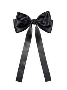 1 pieza Accesorio para el cabello con lazo elegante negro para mujer, adecuado para el uso diario, reuniones festivas, fiestas de cumpleaños, viajes, sesiones de fotos, un gran regalo versátil para combinar con diferentes atuendos, una gran idea de regalo para mejores amigas