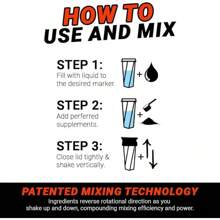HELIMIX 2.0 Vortex Blender Shaker Bottle Holds Upto 28oz |   No Blending Ball Or Whisk |   USA Made |   Portable Pre Workout Whey Protein Drink Shaker Cup |   Mixes Cocktails Smoothies Shakes |   Top Rack - 紅色 - 查看 3