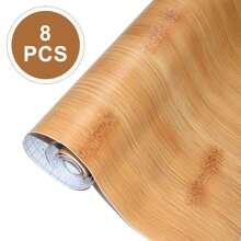 8 PC 45 X 200 CM Adhesive Wall Film For Furniture Wood PVC Plastic Vinyl Waterproof Decorative For Kitchen Cabinet Paper Holder Coating