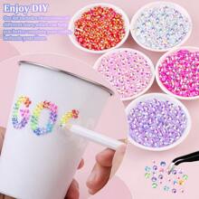 2mm-6mm Mixed Size, 2000pcs/Pack, Multi-Color, Flat Back Round Crystal Rhinestone Gems, DIY Nail Art Stones, Diamond Design Accessories, Glitter Nail Stickers Decor, Suitable For Phone Cases, Clothes, Bags, Shoes, Crafts. Nail Art Supplies, Nail Decorations. - Multicolor - View 7