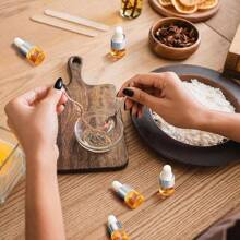 100 Pcs Mini Glass Dropper Bottle Bulk Clear Essential Oil Dropper Bottles Small Glass Dropping Sample Containers Perfume Liquid Cosmetic Sample Vials With Cap For Traveling (Silver,1 Ml)