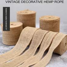 Szerokość 5 cm/10 cm/15 cm/30 cm, 10 m wstążka jutowa, naturalna rolka wstążki jutowej, brązowa wstążka jutowa do majsterkowania, bieżnik na stół, rustykalne dekoracje ślubne