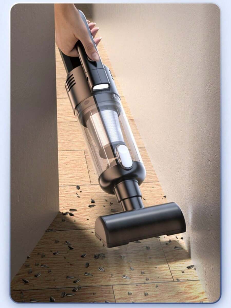 家用吸尘器 - 家用电器，无线手持式高吸力便携式吸尘器，干湿两用，可拆卸集尘杯可充电。带 HEPA 过滤器的车载吸尘器（可清洗），适用于办公室/家庭/宠物毛发/汽车/硬木地板。汽车清洁用品。冬季礼物