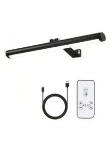 CANMEIJIA 无线充电壁灯，LED壁灯带，遥控器，亮度可调，框架照明，壁挂式图片灯，豪华壁灯，LED铝制照片灯，家居装饰壁灯，适用于室内墙壁、客厅、卧室、照片照明、相框、展厅、浴室、梳妆镜、书桌墙、办公室、直播工作室、画廊、博物馆、咖啡厅、商店 - 450*45*215MM - 查看 13