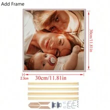 1 Pieza Póster grande personalizado en lienzo, póster enmarcado o sin marco DIY, imprime tu foto en lienzo como un regalo creativo, decoración de pared, mural, arte de pared, impresión en lienzo, póster en lienzo, decoración de pared en lienzo, impresión de póster. Es un regalo perfecto para novia/novio, familia, hijo, hija, estudiante, regalos ideales para él, regalos ideales para ella, novio, papá, novia, mamá, familia, amigos