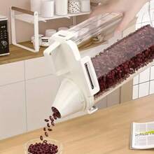 Contenants hermétiques grande capacité de 1,75 l/2,5 l/3 l pour stocker les céréales - Hermétique à l'humidité et aux insectes pour le riz/les céréales avec couvercle rabattable pour l'organisation de la cuisine