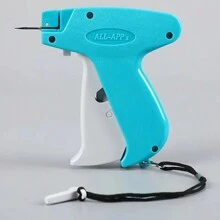1 Set Instant Fix Micro Stitch Gun - 3000pcs Plastic Needles Portable Clothing Repair Tool For Quick Hemming, Quilt Folding, Labeling And Various Clothing Repair Work - Blue - View 4