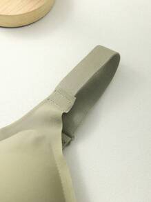 2pcs Plus Size Seamless Racerback Wirefree Sports Bra, Adjustable Straps, Thin Padding - Multicolor - View 4