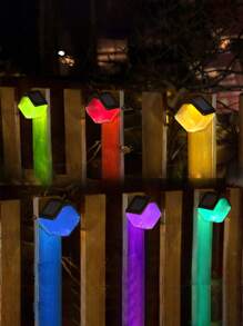 2 件太阳能吊灯，户外防水 LED 冰块灯，太阳能照明灯笼，路径夹灯，适用于庭院、花园、车库路径、别墅等。 - 彩色 - 查看 9