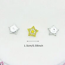 40 sztuk/opakowanie pięcioramienna gwiazda kształt kryształu górskiego, ręcznie szyte akcesoria DIY do odzieży, obuwia, czapek, toreb