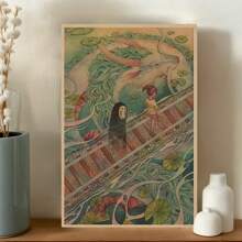 Room Decor 1pc Anime Canvas Art Print, Japanese Manga Movie Poster, Wall Decor For Home, Bedroom, Living Room, Bathroom, Office, Cafe - Creative Artwork By Famous Cartoonist