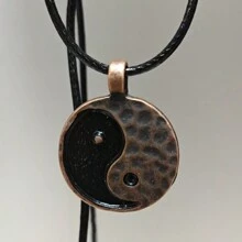 1 pieza Collar colgante de Yin Yang retro, adecuado para mujeres y hombres, regalo de joyería para fiesta, collar chino de Taiji