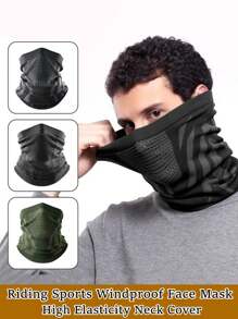 1 szt. Maska na twarz o wysokiej elastyczności dla mężczyzn i kobiet, maska narciarska na rower na świeżym powietrzu, jesień i zima, ciepła sportowa chusta, oddychająca, bezszwowa, pusta osłona szyi, chusta na głowę, odporna na zimno chusta dla kobiet, wiatroszczelna, pyłoszczelna osłona szyi dla kobiet i mężczyzn
