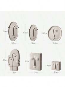 1 Stück kreative keramische Vase zum Bemalen, künstliche Blumendekoration, Kunstgesichtsdekor, Heimdekoration, Gesichtsvase, Veranda-Dekoration, Tischmittelpunkt, Tischdekoration, Alltagsartikel, Vase, Blumen Heimdekoration Raumdekoration Blumenvase Glasvase