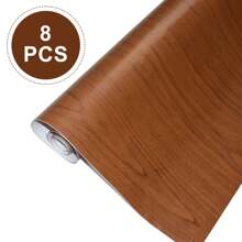 8 PC 45 X 200 CM Adhesive Wall Film For Furniture Wood PVC Plastic Vinyl Waterproof Decorative For Kitchen Cabinet Paper Holder Coating