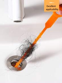 下水道疏通钩、毛刺钩、水槽管道清洁刷、浴室排水管疏通器、厨房、浴室和厕所用高效防堵塞下水道过滤器、浴室排水管疏通器