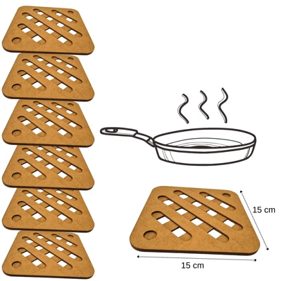 Kit 6 Porta Panela Suporte de Panela Descanso de panela Apoio Panela Resistente Multiuso