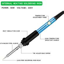 Soldering Kit With Tools, Tips And 5 Soldering Irons. - US A Type Plug(110-127V) - View 8
