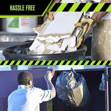 45 Gallon Trash Bags Heavy Duty, (50PCS) 1.9MIL Trash Bags Large Black Trash Bags 35in*39.4in Garbage Bags For Lawn, Leaf, And Commercial