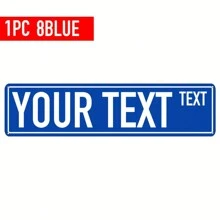 Señal de calle metálica personalizable, placa de estilo clásico con nombre o información personalizada, 16x4 pulgadas, montaje universal, sin necesidad de electricidad, apta para uso interior y exterior, disponible en varios colores - multicolor - Ver 9