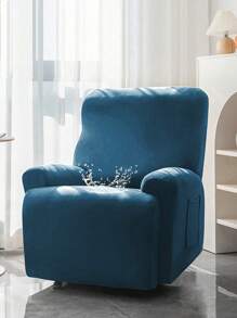 1/2/3 pièces, Couleur unie, Chivas, Articles ménagers, Soie de lait, Élastique imperméable, Anti-poussière, Housse de fauteuil de massage, Sélection de couleurs multiples, Utilité domestique, Housse de fauteuil Chivas