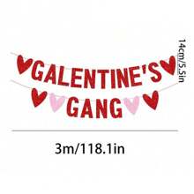 1 套，DIY 情人节快乐横幅，情人节派对装饰，情人节快乐装饰，情人节女士派对装饰 GTG - 彩色 - 查看 6