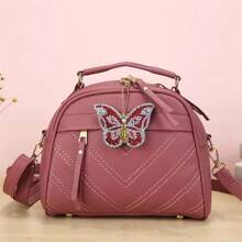 SNA 5-Piece 2025 New Style Diamond Painting Butterfly Keychain Kit, Christmas Valentine's Day Mother's Day Birthday Gift