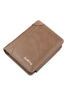 1 pièce Portefeuilles d'affaires pour hommes, porte-cartes avec designs multicouches, portefeuilles à fermoir avant avec plusieurs fentes pour cartes suivant la mode en Europe et en Amérique, porte-monnaie à fermeture éclair innovants, portefeuilles triptyques pour pièces et cartes, accessoires pratiques pour les sorties quotidiennes. Grande capacité avec de multiples fentes, style décontracté d'affaires, cadeau pour l'anniversaire, la remise de diplôme, la fête des pères