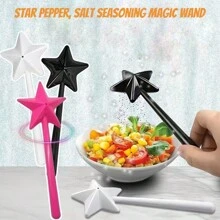 1pc Star Shaped Salt And Pepper Shaker, Creative Interesting Kitchen Seasoning Tool For Toast, Salad, Steak, Etc. - Multicolor - View 8