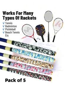 1pc 1.1M Long Anti-Slip Sweat-Absorbent Comfortable Sponge Racket Handle Grip, Suitable For Tennis Rackets, Fishing Rods, Pickleball Paddles, Bicycle Handlebars, Helps Keep Hands Dry And Provides Shock Absorption For Better Sports Performance - Multicolor - View 10