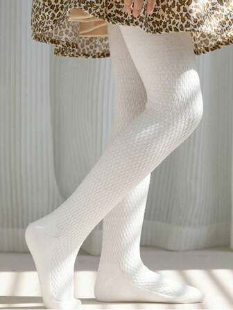 1 Pair Girls Casual Basic Leggings, Suitable For All Seasons (Size: 2-3Y, 3-8Y, 8-12Y, 12-16Y)