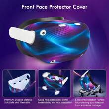 Accessories For Oculus Quest 2, VR Accessory Set For Meta Quest 2, Include Controller Grip Leather Cover, VR Shell Cover, Face Cover, Lens Cover And 10PCS Disposable Eye Cover