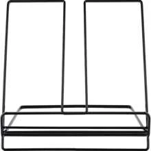 Folding Iron Mesh Desktop Display Shelf, Holds Tablets, Magazines, Cookbooks