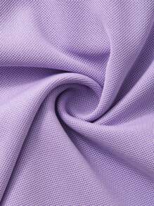 Young Girl Summer Short Sleeve Crewneck Strawberry Print Top + Solid Color Elastic Waist Skirt 2 Pieces Set