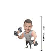 Customized Muscle Fitness Pillow - Personalized Athlete Design, Perfect Gift For Couples, Husbands, Family, And Friends - Fun And Unique Sofas, Bedrooms, Car Cushions - Christmas, Birthdays, Valentine's Day, New Year DIY, Portrait, The Ideal Choice For All Seasons,Multi-Functional,Reusable,Ornamental,Animal,Exquisite,Stylish,Soft,Adorable,Colorful,Cute,Funny,Custom,Personalized,Customized,Unique,Ideal Gifts For Her,Ideal Gifts For Him,Her,Family,Friends,For Anniversaries,For Birthdays