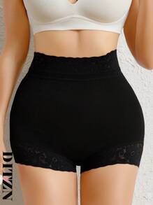 DITZN Hot Style Small Pants Net Celebrity Boxer Lace Body Shaping Pants - Black - View 3