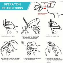 1 Set Instant Fix Micro Stitch Gun - 3000pcs Plastic Needles Portable Clothing Repair Tool For Quick Hemming, Quilt Folding, Labeling And Various Clothing Repair Work - Blue - View 6