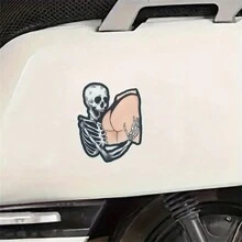 1PC 3 inch hài hước đen tối bộ xương giữ mông nhãn dán bằng nhựa vinyl chống thấm nước có thể tháo rời, nhãn dán trò đùa người lớn thẩm mỹ Gothic cho máy tính xách tay, bình nước, ốp điện thoại, sổ tay, mũ bảo hiểm, ván trượt, cản xe hơi và giấy gói quà, đồ dùng học tập, trở lại trường - Nhiều màu - Xem 5