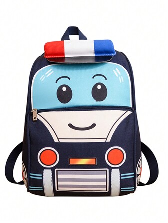 Nouveau petit sac de voiture de police, sac de grande capacité de 3 à 6 ans et petit sac de voyage, cadeau de la saison scolaire, cadeau d'anniversaire
