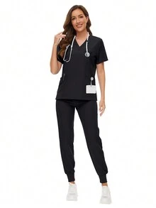 Scrubs Women Nursing Beauty SPA Uniforms Pet Clinic Store Veterinary Dentistry Work Clothes Set High-Quality Nurse Uniform