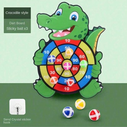 1 Set Kids Dart Target Sticky Ball Throwing Target Indoor Outdoor Interactive Throwing Ball Toys