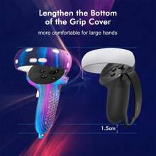 Accessories For Oculus Quest 2, VR Accessory Set For Meta Quest 2, Include Controller Grip Leather Cover, VR Shell Cover, Face Cover, Lens Cover And 10PCS Disposable Eye Cover