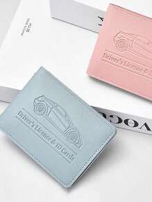 8-Slot Automobile Driving License Card Holder Wallet Case For Men & Women, Can Fit Driving License, Vehicle Registration Card, And Bank Cards - Multicolor - View 3