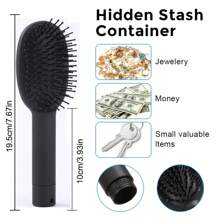 1pc Diversion Hair Brush To Hide Money Cash Jewelry Stash Secret Container Hair Comb Box Hiding Diamond Key Storage