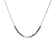 Titanium Steel Broken Silver Clavicle Chain, Light Luxury, High-End Design, Fashionable And Cool - Bạc - Xem 4